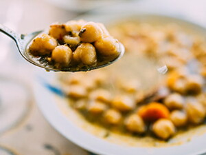 Garbanzos con verdura