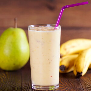 Crema de plátano y pera