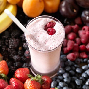 Batido de frutas con leche