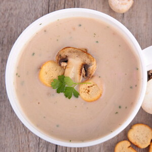 Crema de champiñones