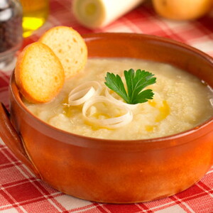 Crema de puerro y patata