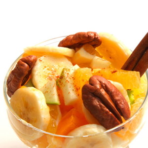 Macedonia de frutas al cardamomo con eko