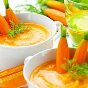 Puré de zanahorias y frutas