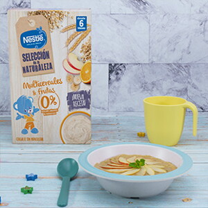 Papilla de cereales y multifrutas
