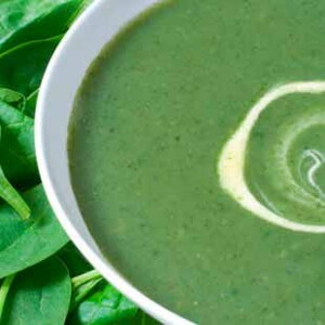 Crema de espinacas con patatas