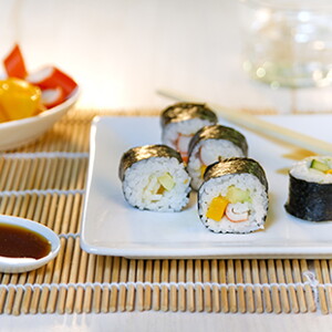 Trio de sushi para embarazadas