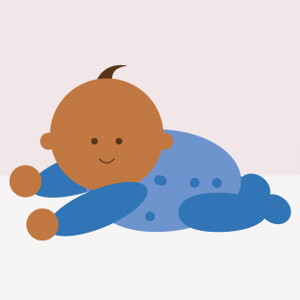 Rutina del bebé boca abajo