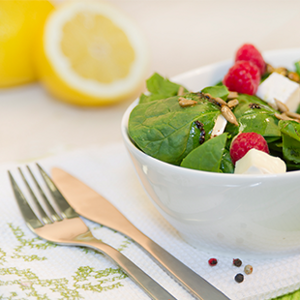 Ensalada rica en ácido fólico para el embarazo