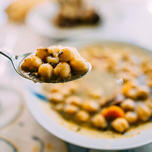 Garbanzos con verdura